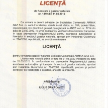 17. Autorizatie ANRE Furnizare Gaze (31.05.2022)