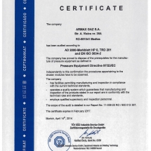 3. Certificat TUV AD 2000 pentru Armax Gaz (02.2017)